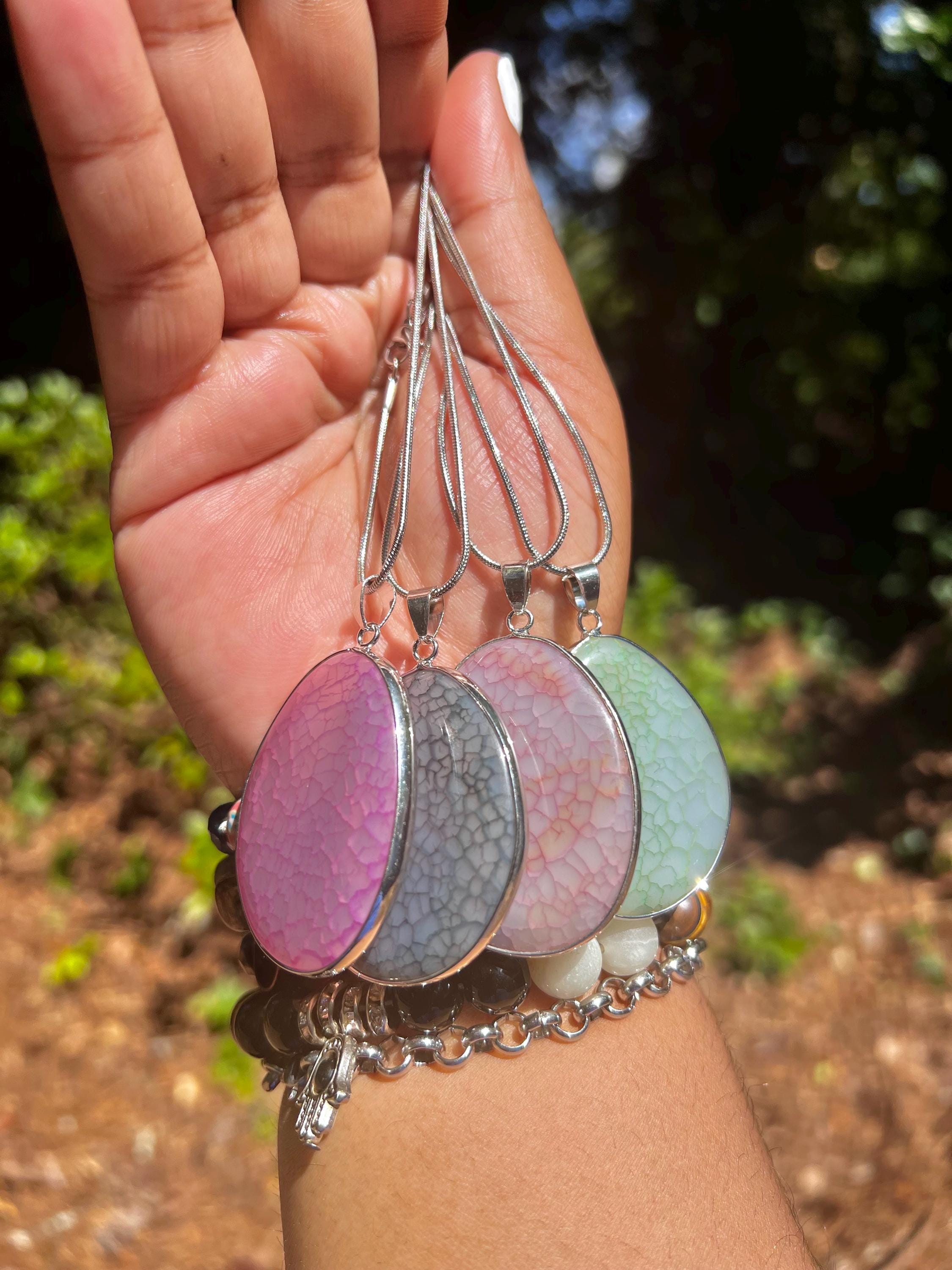 Aura Agate Pendant