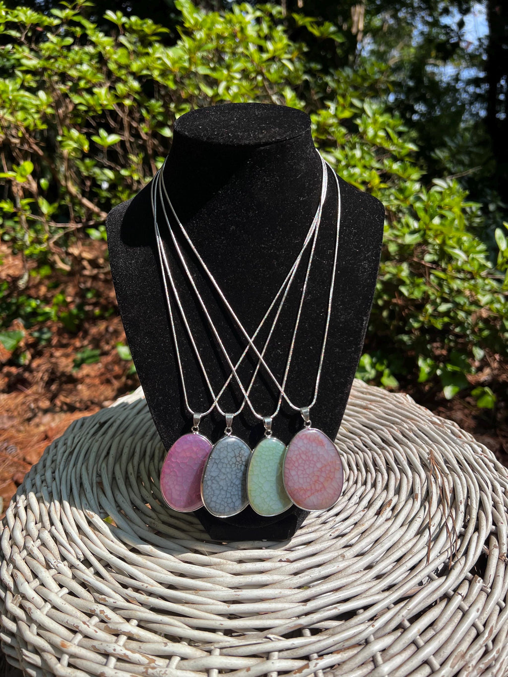 Aura Agate Pendant