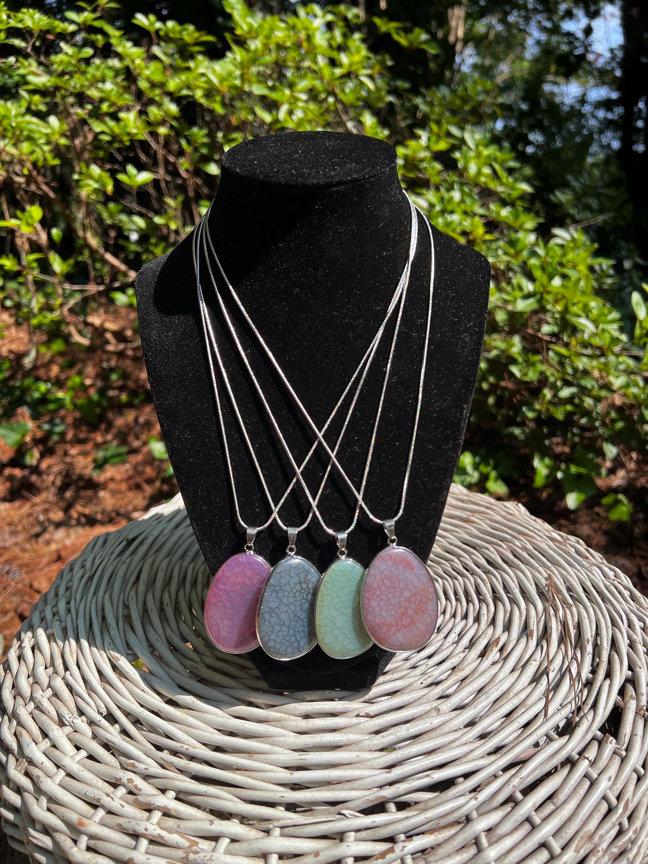 Aura Agate Pendant