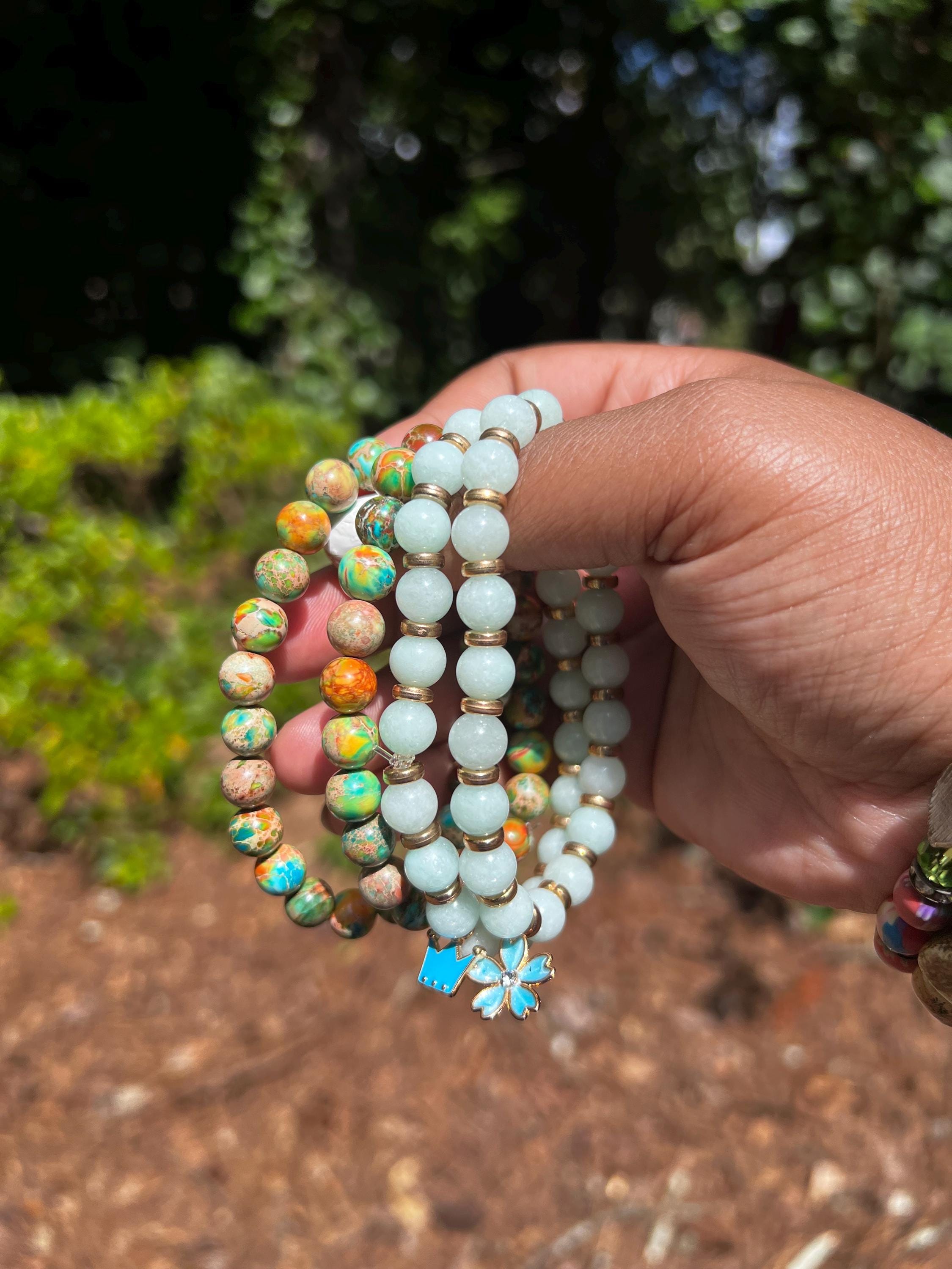 Riverstone Bracelet | Natural Amazonite